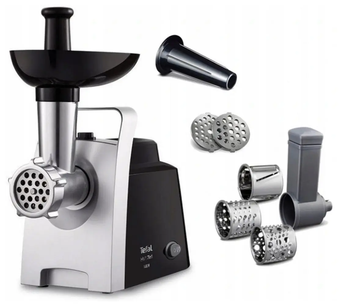 Mașină de tocat carne 7în1 Tefal NE108831 (Black/Inox)
