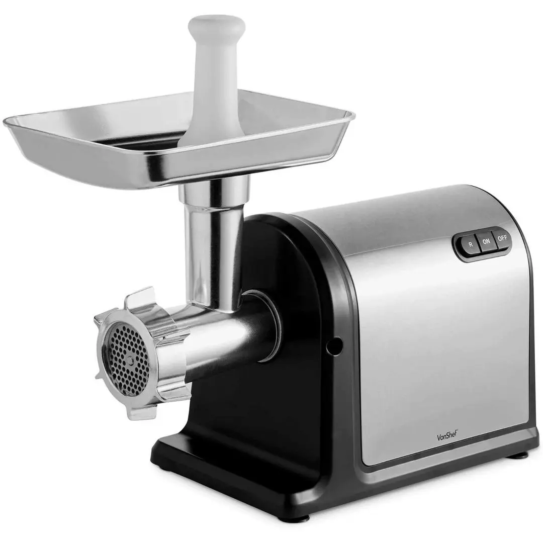 Masina de tocat carne VonShef 2000078 (Inox/Black)