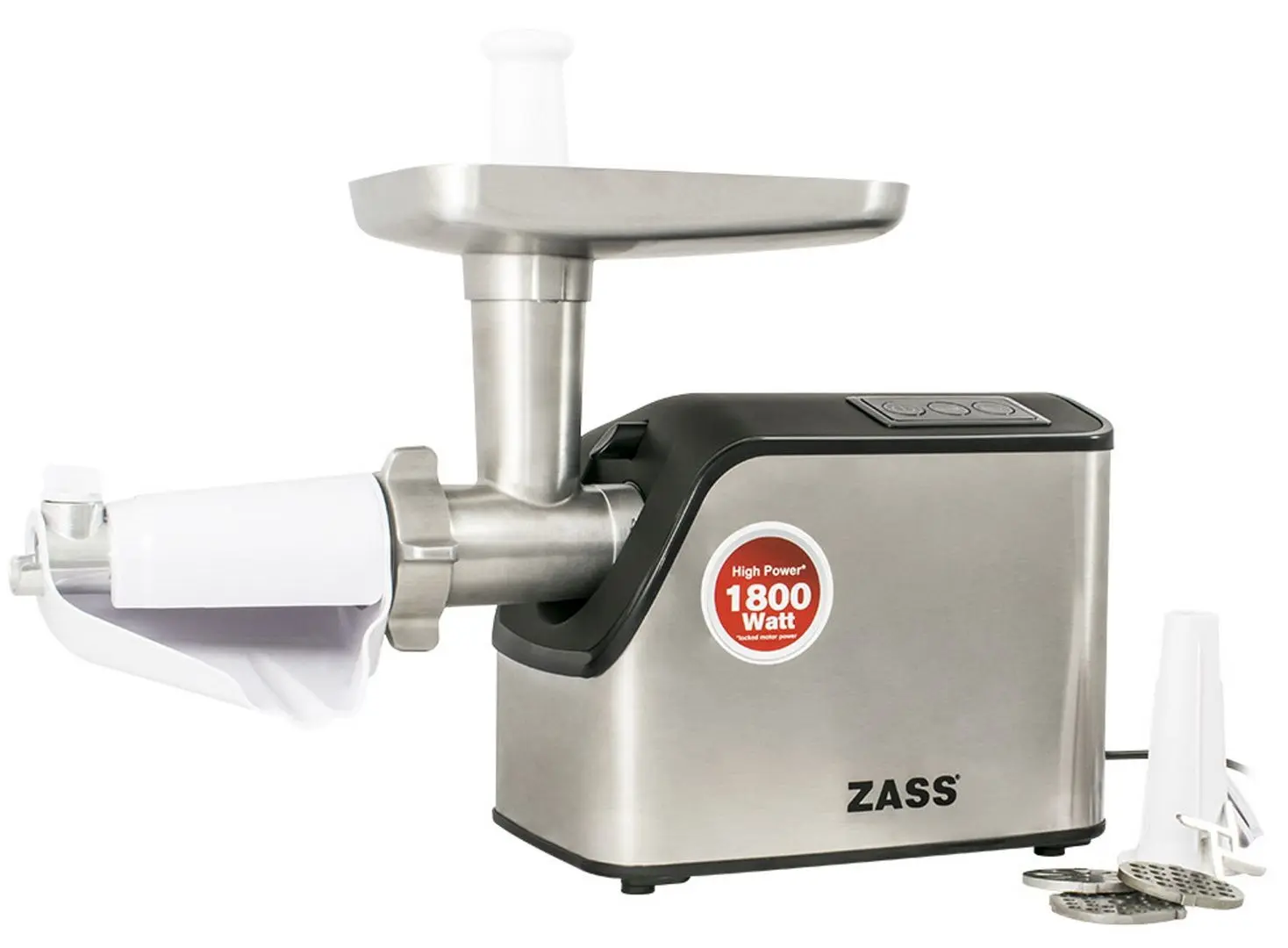 Masina de tocat carne Zass ZMG 07 (Inox/Black)