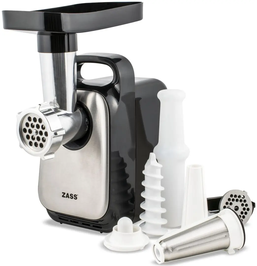 Masina de tocat carne Zass Zmg 08 (Black/Inox)
