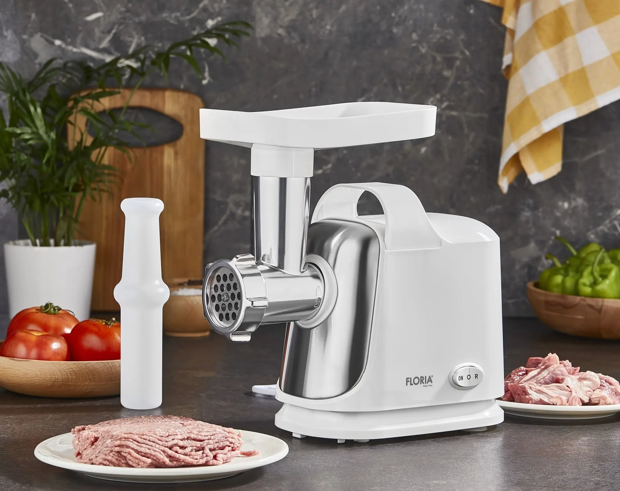 Masina de tocat carne Floria ZLN7966 (White)