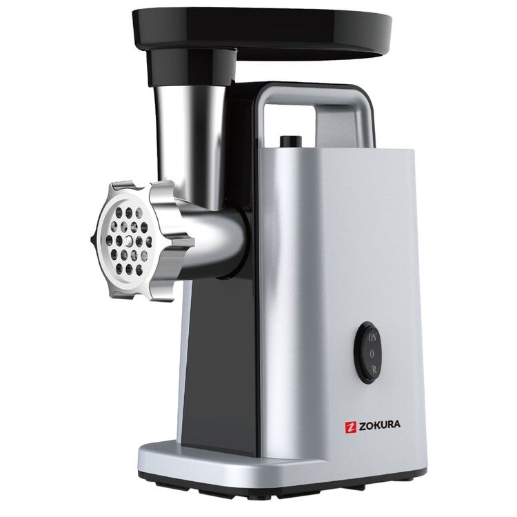 Мясорубка Zokura Z1243 (Inox/Black)
