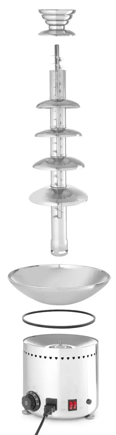 Havuz de ciocolata Hendi 274163 (Inox) - 2