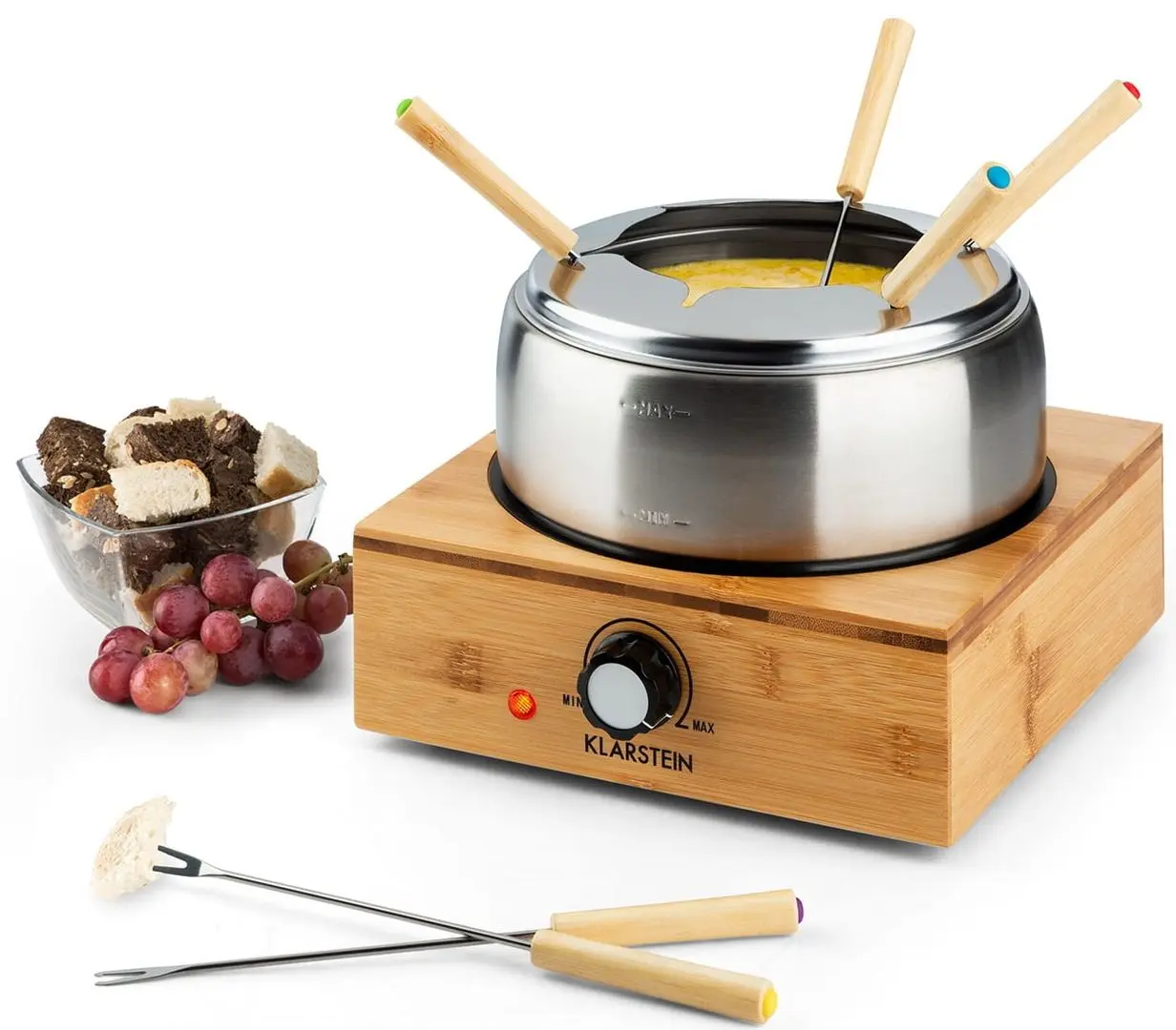 Set fondue Klarstein Bambus Fondue (Bamboo/Inox)