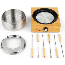 Set fondue Klarstein Bambus Fondue (Bamboo/Inox) Thumb