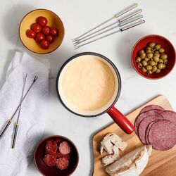 Set fondue VonShef 1500048 (Red/Black) Thumb