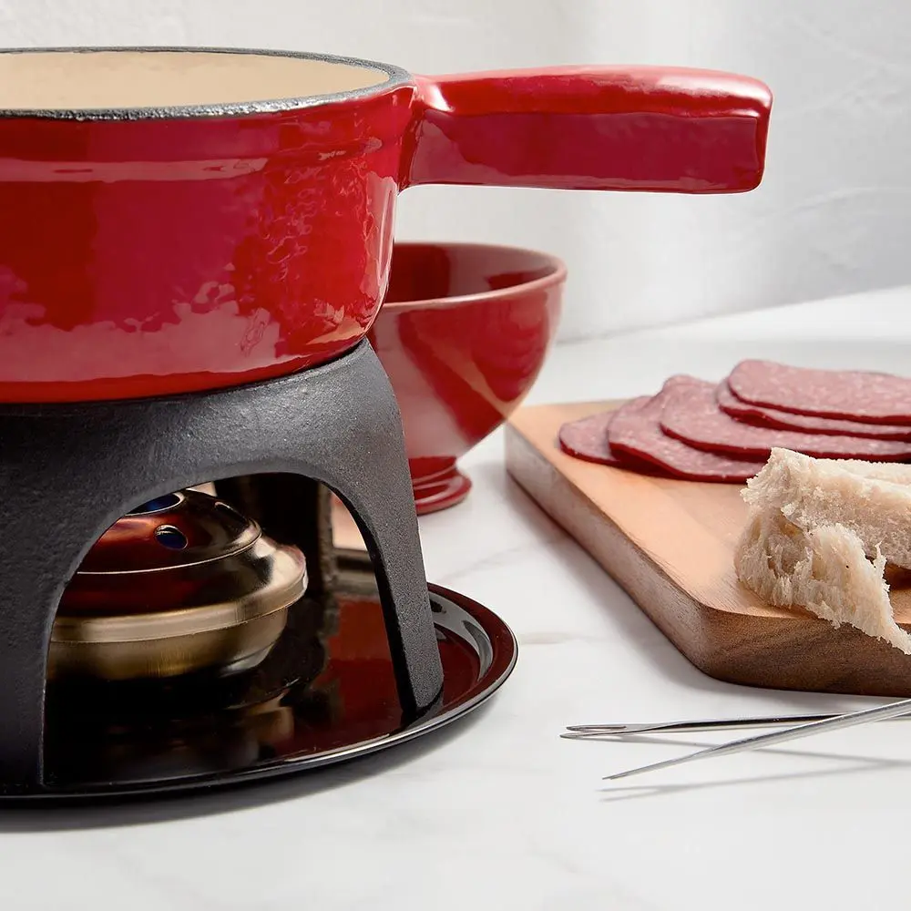 Set fondue VonShef 1500048 (Red/Black)