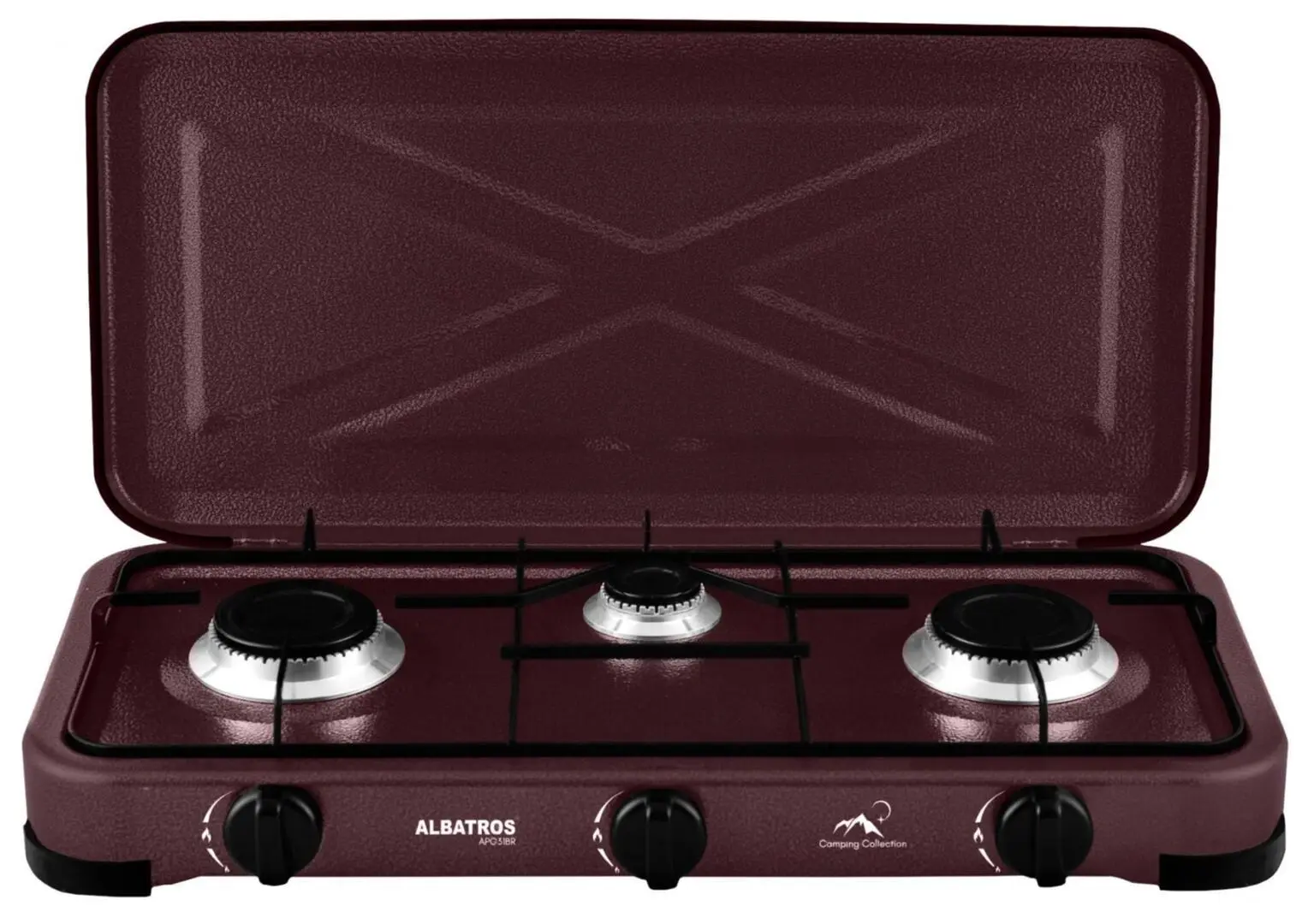 Настольная газовая плита Albatros APG31BR (Brown)