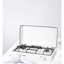 Настольная комбинированая плита Bauer OK620RT00 S (White) Thumb