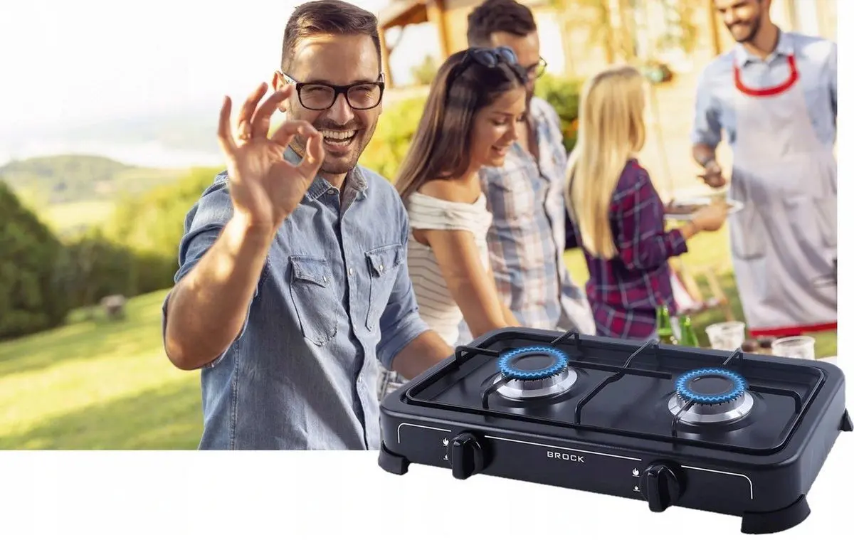 Aragaz camping Brock GS2002BK (Black) - 2