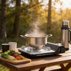 Настольная газовая плита Chomik GAZ8609 (Black/White) Thumb