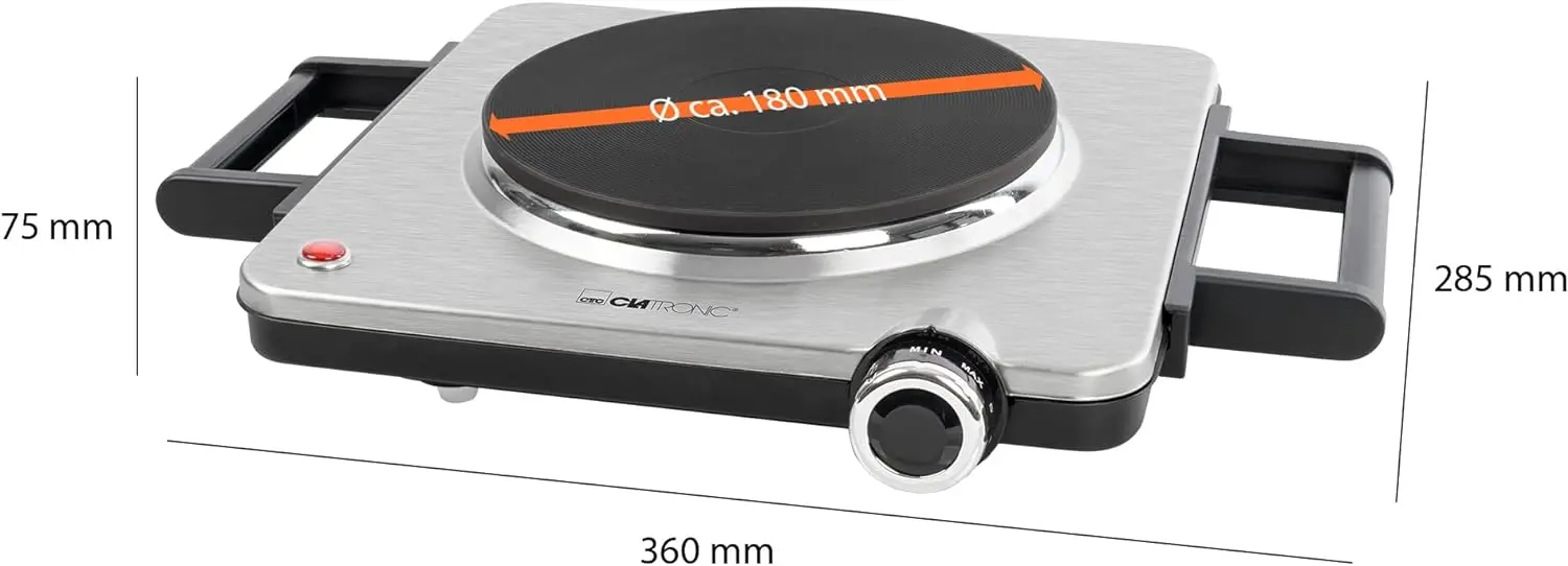 Электрическая плита Clatronic EKP 3788 (Black/Grey)