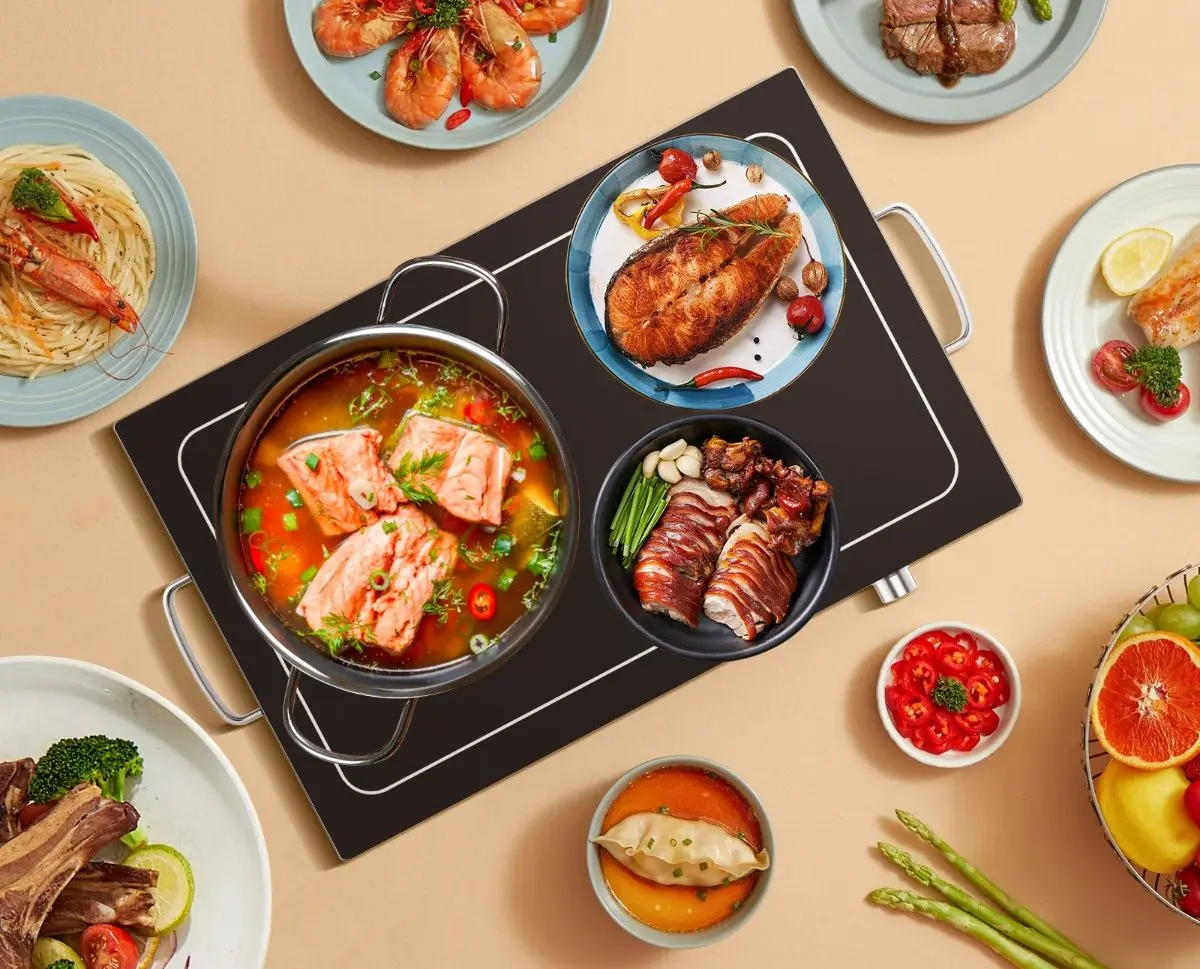 Tava cu incalzire Costway ES10259DE-DK (Black/Silver) - 4