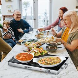 Tava cu incalzire Costway ES10259DE-DK (Black/Silver) Thumb