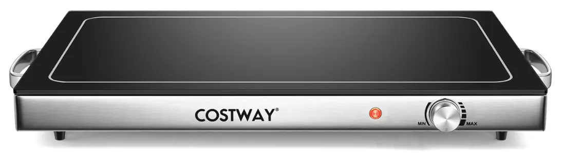 Tava cu incalzire Costway ES10259DE-DK (Black/Silver)