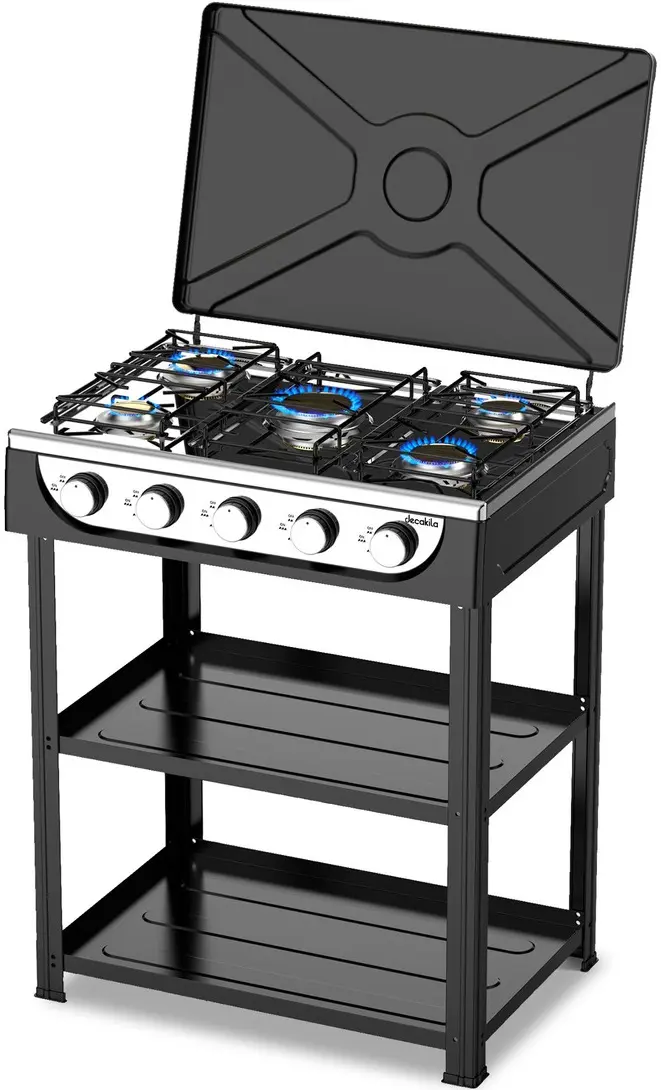 Aragaz Decakila KMGS019B (Black/Inox)