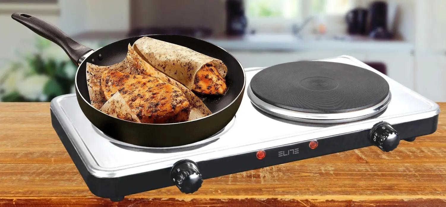 Plita electrica de masa Elite EHP-0284X (Black/Inox)