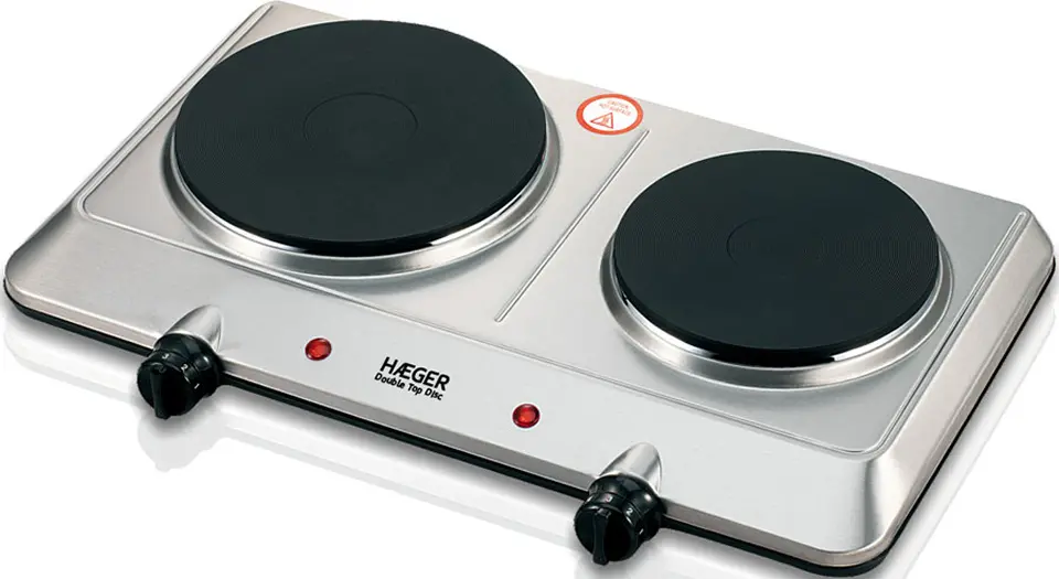 Plita electrica de masa Haeger Double Top Disc HP-02S.015A (Inox)