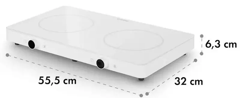 Plita cu inductie de masa Klarstein FutureChef (White)