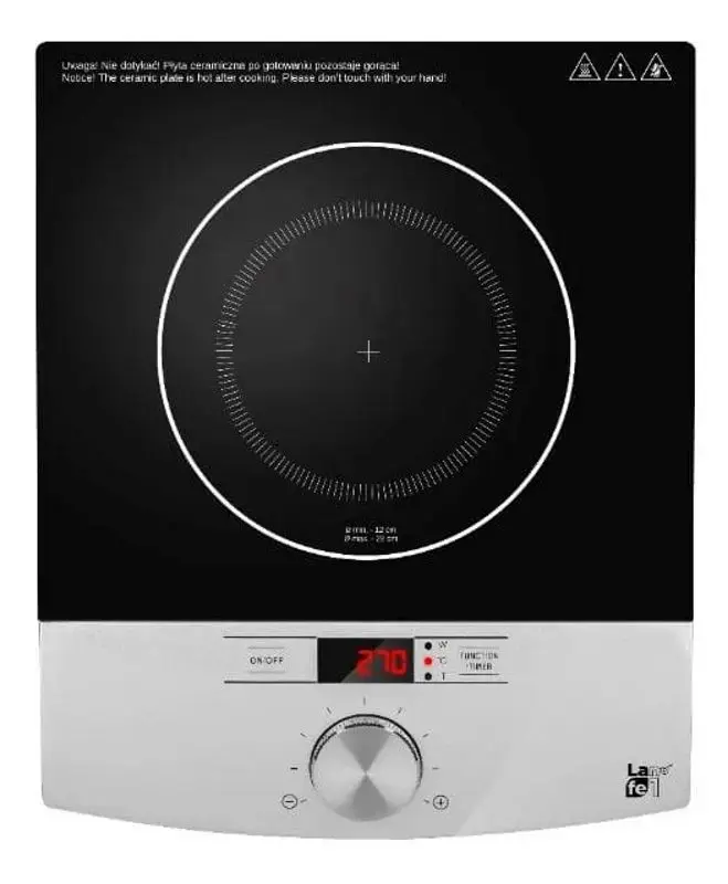 Plita cu inductie de masa Lafe CIY 001A (Black/Inox)