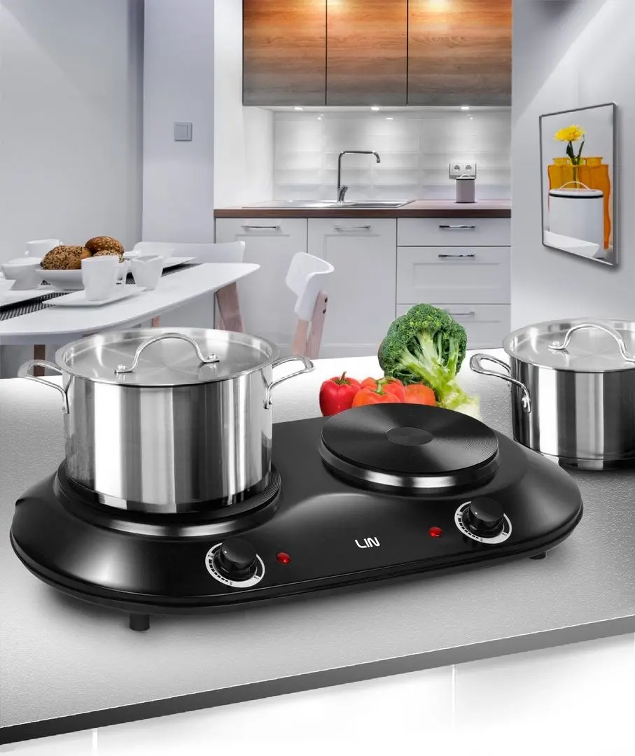Настольная электрическая плита Lin LE-25P2N (Black) - 4