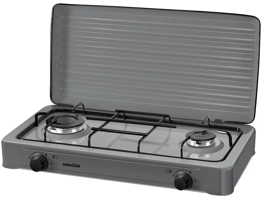 Настольная газовая плита NobelTek NLT PE2GS (Silver)