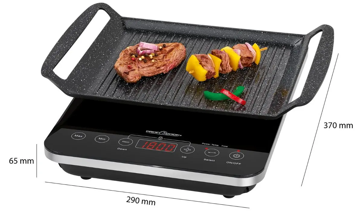 Plita de masa cu inductie si grill ProfiCook PC-ITG 1130 (Black) - 3