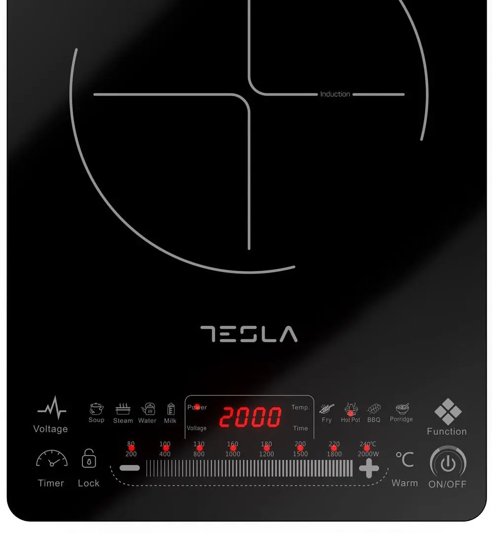 Plita cu inductie de masa Tesla IC400B (Black)
