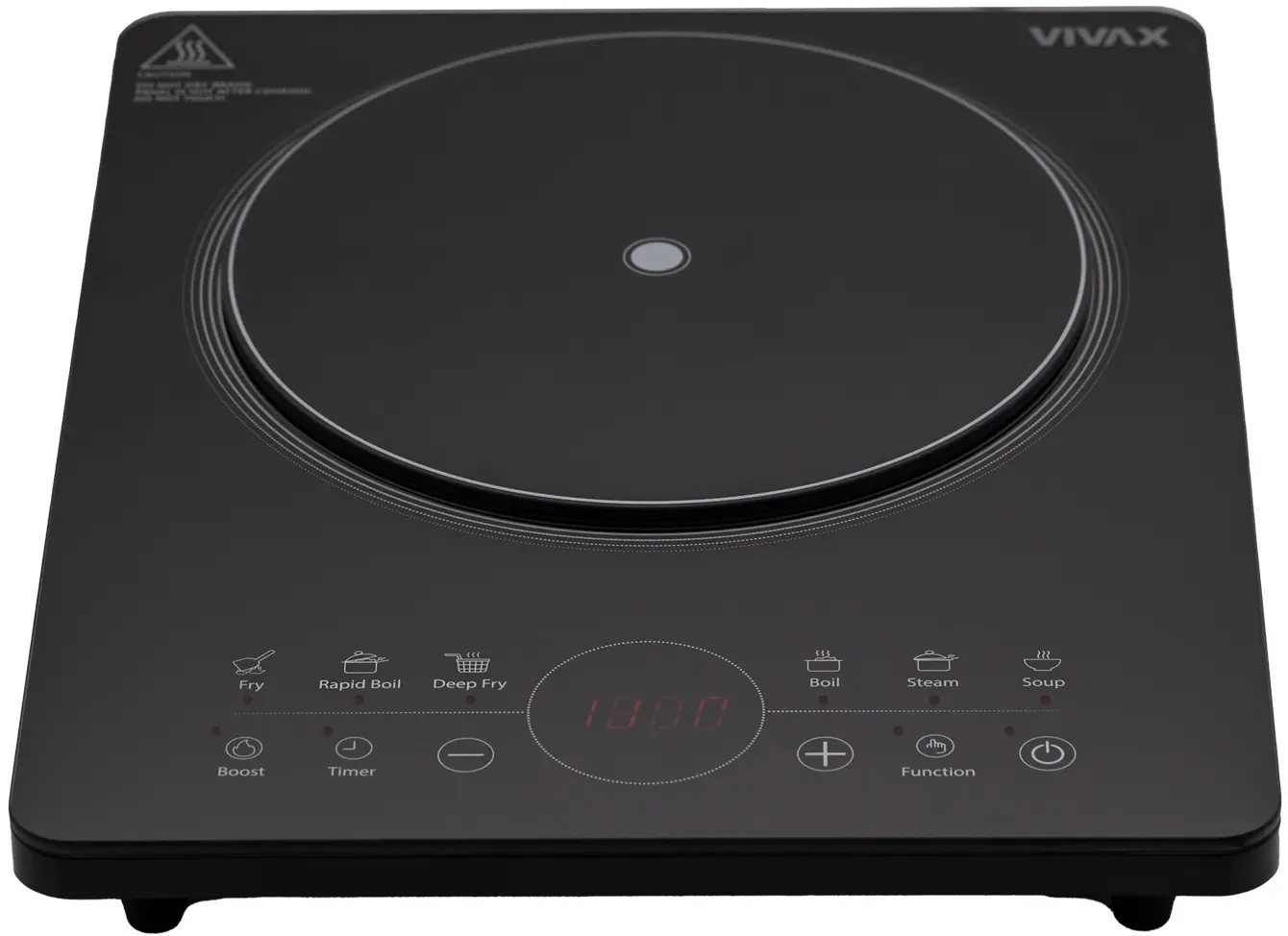 Plita de masa cu inductie Vivax HPI-2200TP (Black) - 2