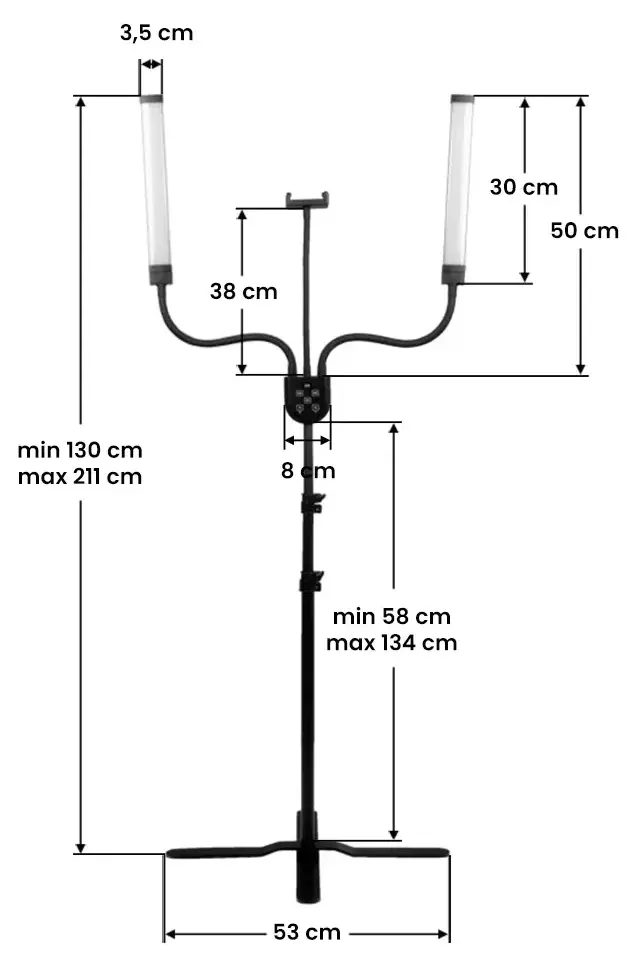 Процедурная лампа Activeshop Polluks msp-mj-02 126603 (Black)