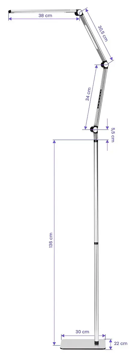 Lampа de tratament Activeshop Yoga 148578 (Silver)