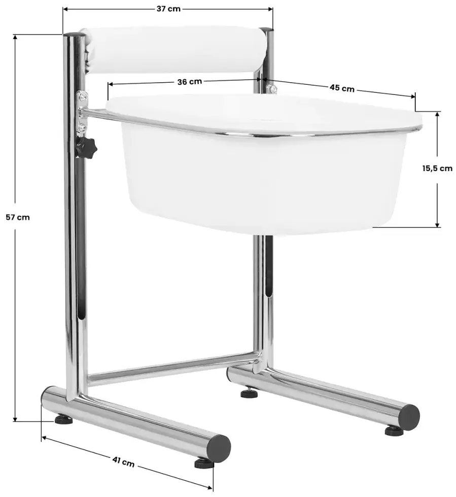 Ванночка для педикюра Activeshop 132869 (White/Chrome) - 3
