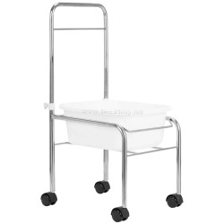 Ванночка для педикюра передвижная Activeshop 126249 (White/Chrome)