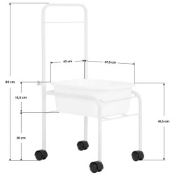 Baie mobilă pentru pedichiură Activeshop 126397 (White) Thumb