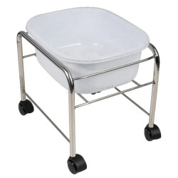 Ванночка для педикюра передвижная Activeshop 131508 (White/Chrome)