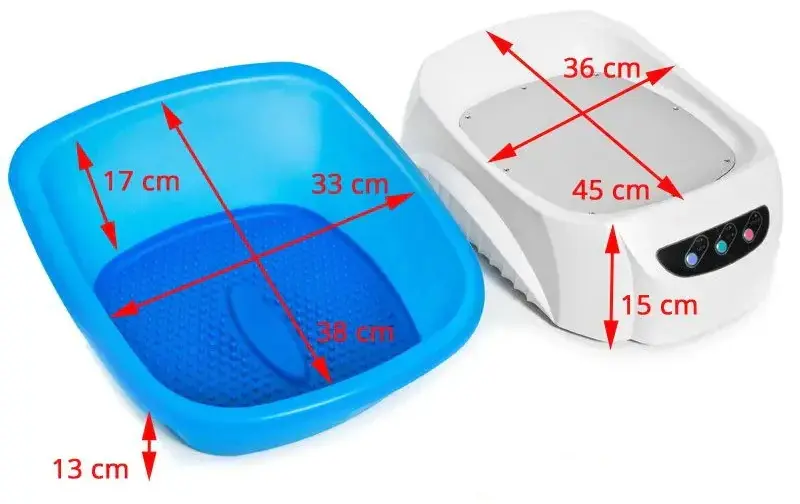 Ванночка для педикюра Azzurro 106977 (White/Blue)