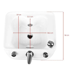 Ванночка для педикюра Azzurro A023 112605 (White) Thumb