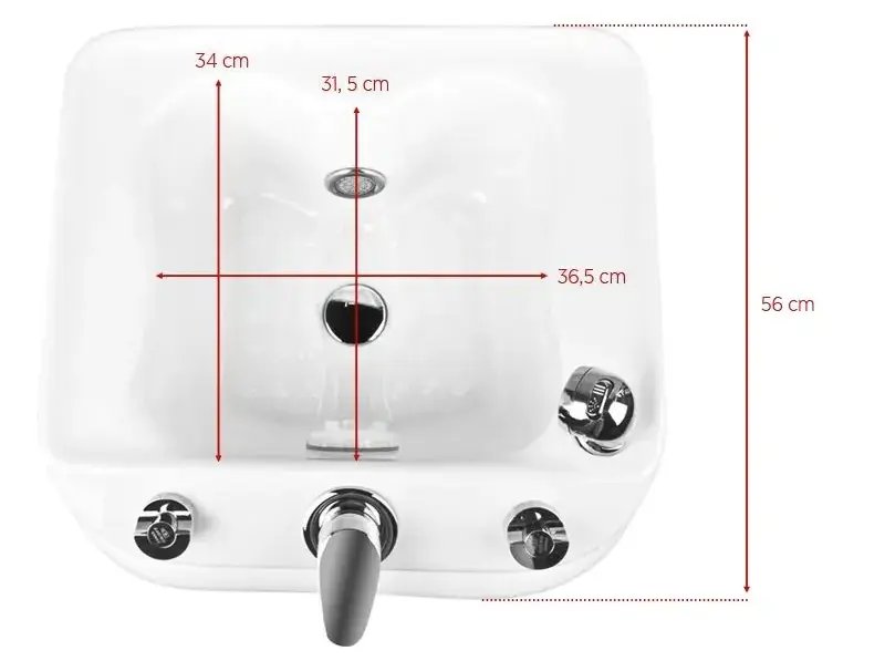 Ванночка для педикюра Azzurro A023 112605 (White) - 8