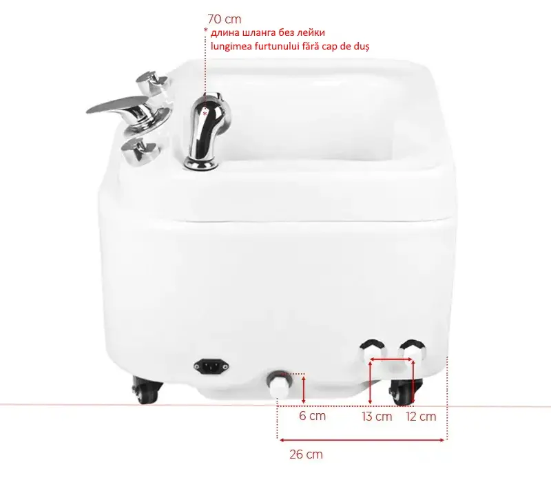 Ванночка для педикюра Azzurro A023 112605 (White) - 10