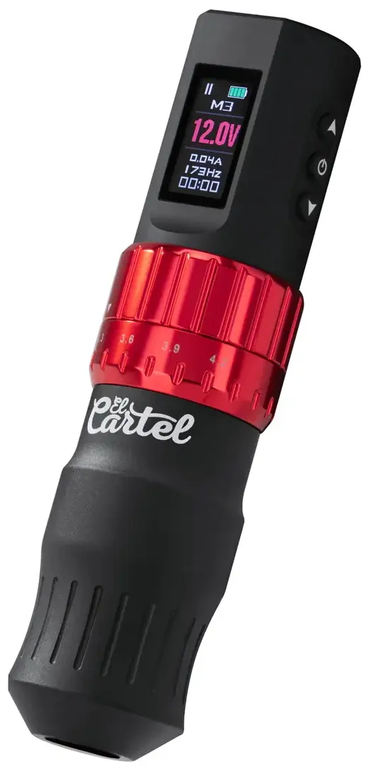 Татуировочная машинка El Cartel Vispa 150975 (Black/Red)