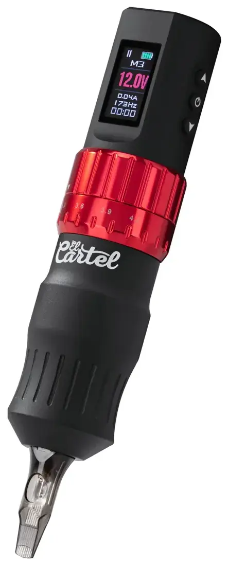 Татуировочная машинка El Cartel Vispa 150975 (Black/Red)