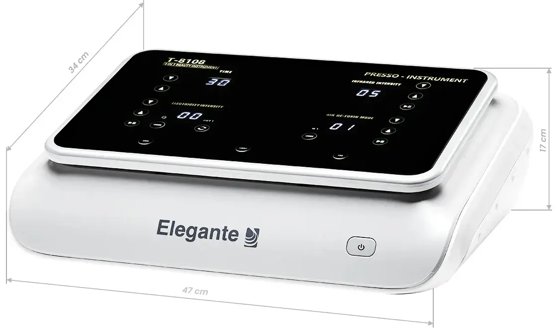 Stimulator electric și masaj prin compresie Elegante Platinum T8108 148122 (White/Black/Grey) - 13