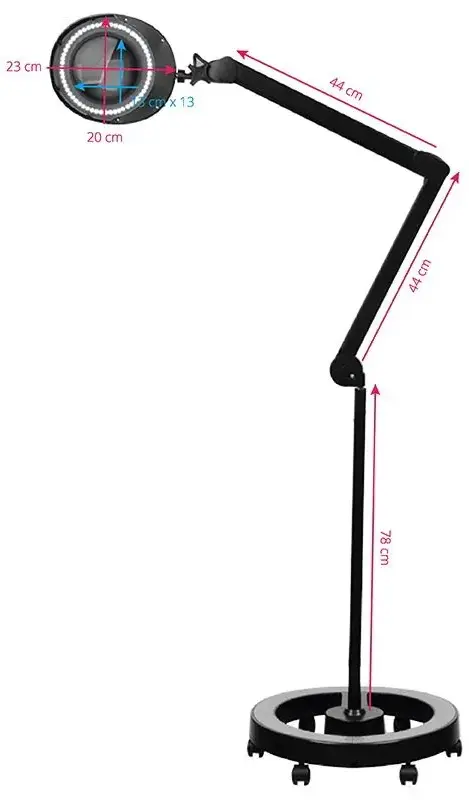 Lampa cu lupa Elegante 6025 126453 (Black)