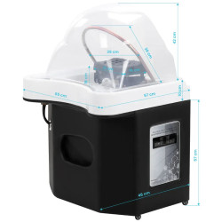 Scafa pentru frizerie Gabbiano Head Spa 050 152272 (Black/White) Thumb