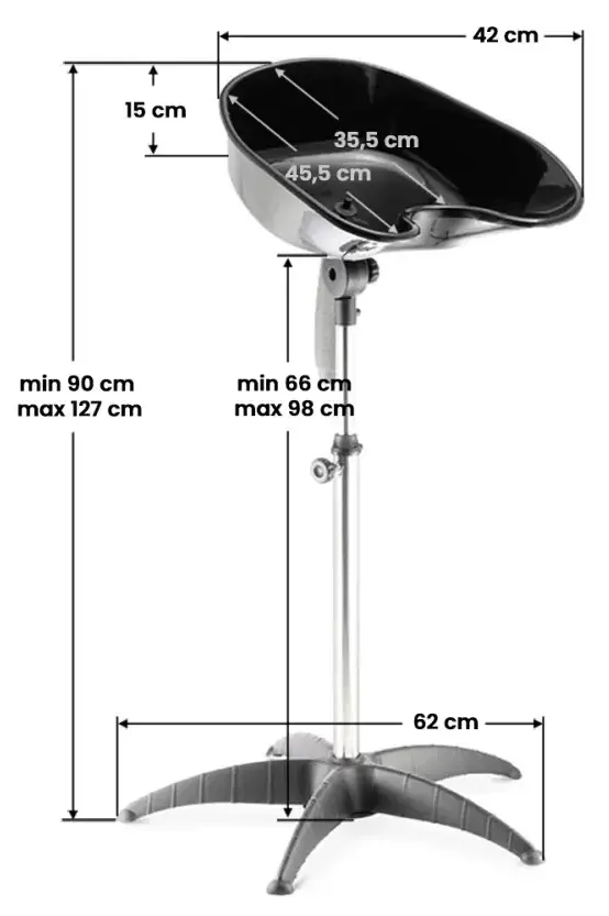 Scafa pentru frizerie portabila Gabbiano FT35 125895 (Black) - 2