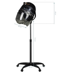 Сушуар для парикмахерской Gabbiano 1600 (Black) Thumb