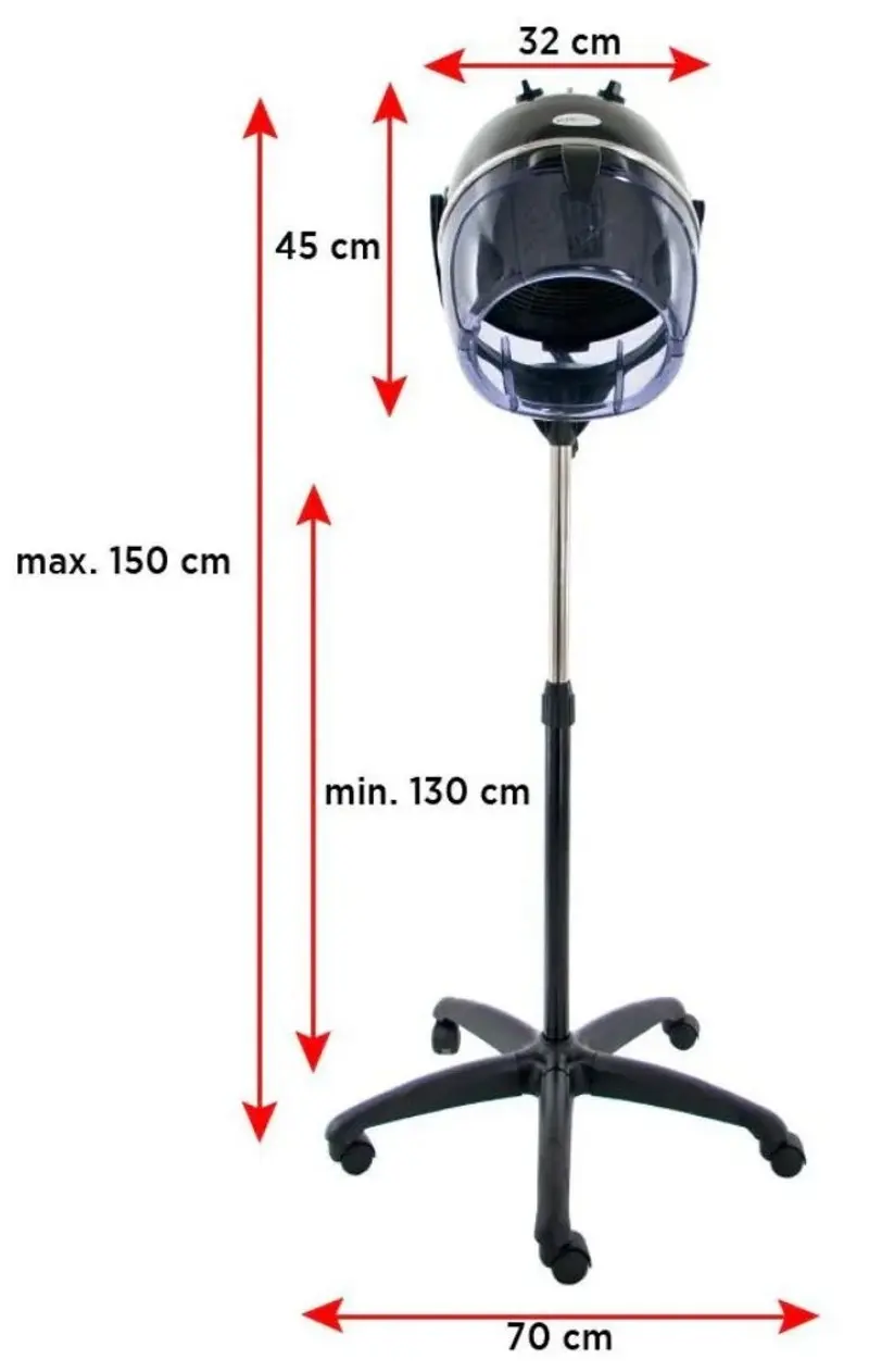 Сушуар для парикмахерской Gabbiano LI-202S (Black)