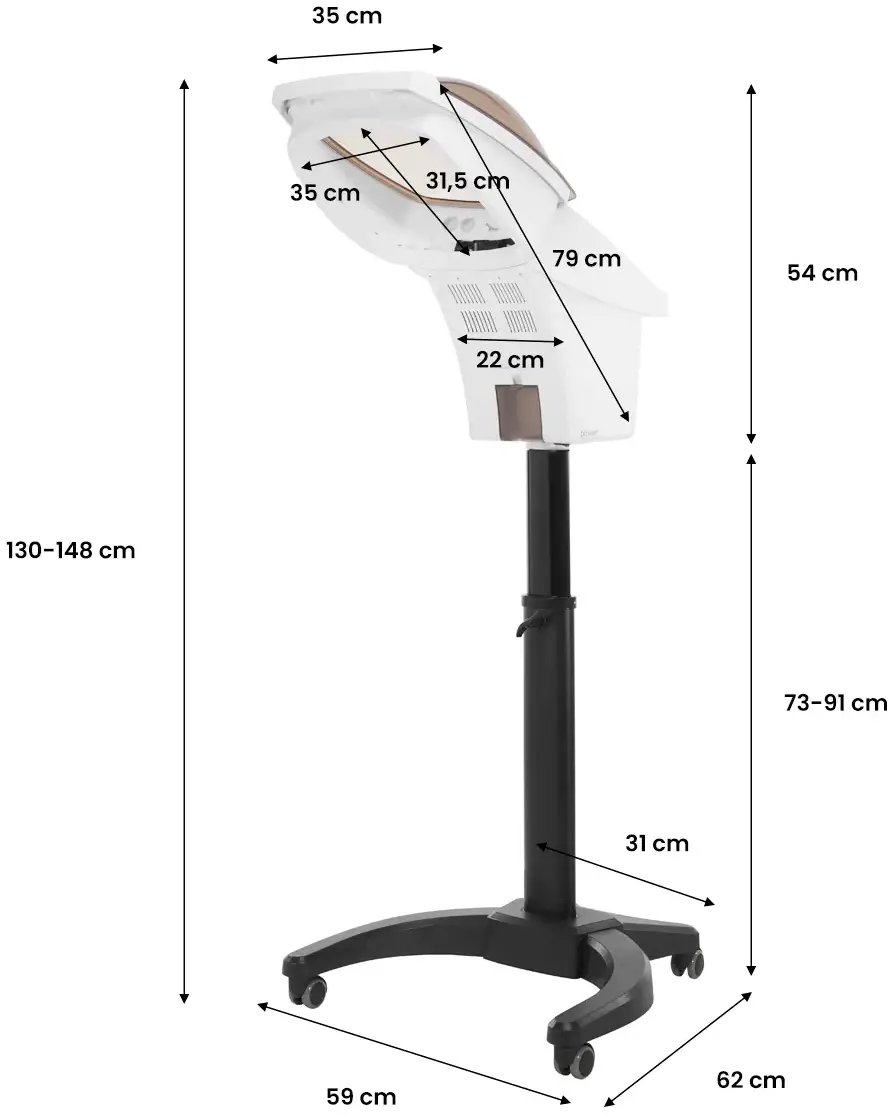 Vaporizator de coafura Gabbiano 408D 147792 (White/Black)