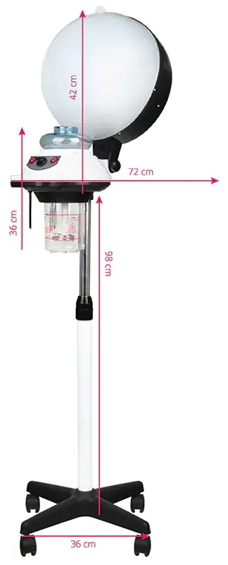 Vaporizator pentru coafura Gabbiano 658 128924 (White/Black)