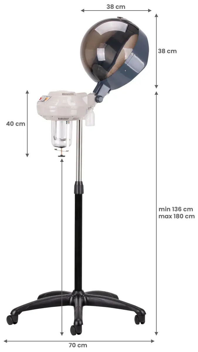 Vaporizator pentru coafura Gabbiano 828-FD 108039 (Grey)